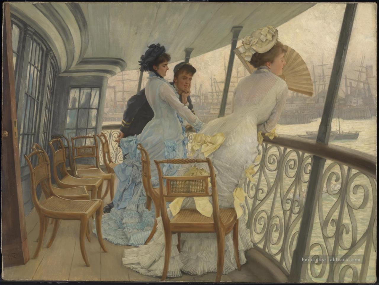 La galerie du HMS Calcutta James Jacques Joseph Tissot Peintures à l'huile